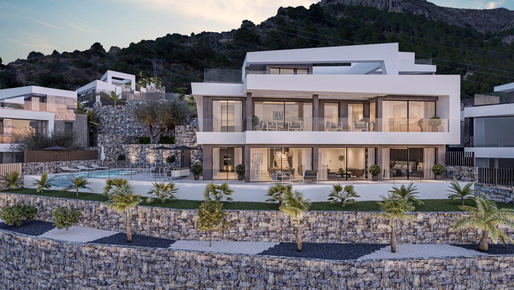  Villas de Lujos en venta directa con Plusvillas-C527- Proyecto de villas de lujo en Calpe (Costa Blanca), zona cucarres 