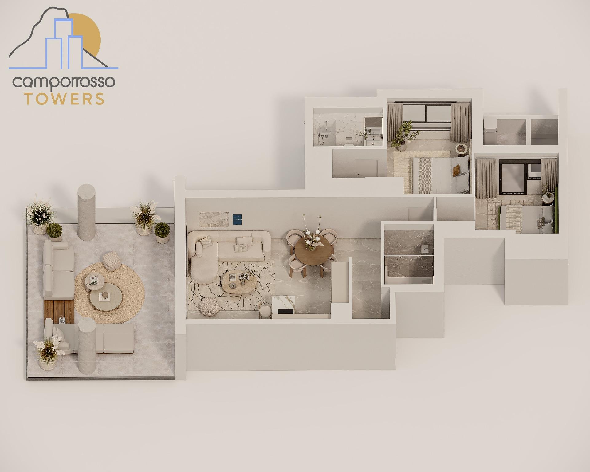 Apartamento de 2 dormitorios en Calpe