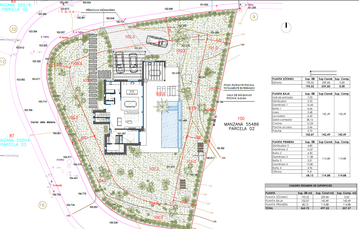  Villa en venta directa con Plusvillas- C52- Hermosa villa de lujo con 4 dormitorios en Raco de Galleno (Costa Blanca) 